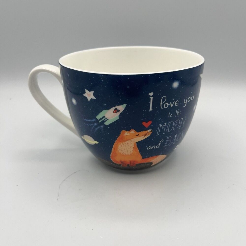 Love You To The Moon And Back Harvest Green Studio England 16 Oz  Mug